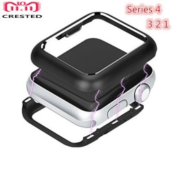 CRESTED Black Stainless Steel 360 Case for iWatch 