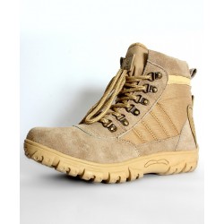 Brown Tactical Stitched Design Boots RF-2013
