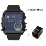 6.11 Luxury Brand Square Multiple time Watches