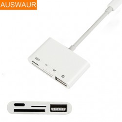 4 in 1 OTG Lightning splitter Connector For iPhone