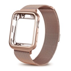 Golden Milanese Stainless Steel with Case for Apple Watch