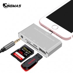 5 in 1 OTG Lightning splitter Connector For iPhone