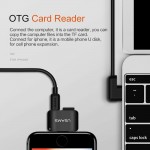 USAMS 2 in 1 OTG Lightning splitter TF Card Reader For iPhone