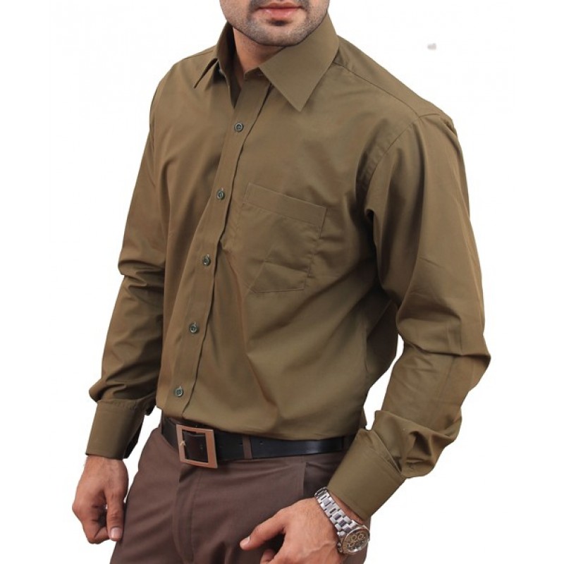 olive formal shirt