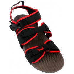 Nike Red Black Tri Strap Sandal