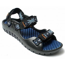 YAHHUA Blue And Black Strap Sandals
