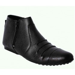 Black Side Double Zipper Casual Shoes