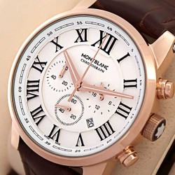Montblanc Star Chronograph Rose Case Watch