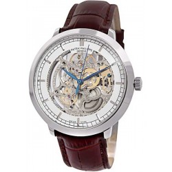 Patek Philippe Skeleton Tourbillon Silver Watch