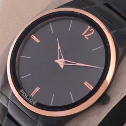 Police Horizon Black Rose Ion Plated Analog Sports Watch