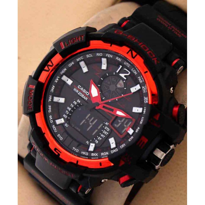 Casio G-Shock Protection WR-20 Bar Red Watch