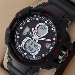 Casio G Shock WR 100M Red Watch
