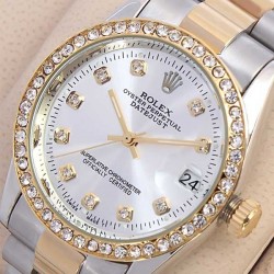 Rolex Oyster Perpetual Date Just Two Tone Watch